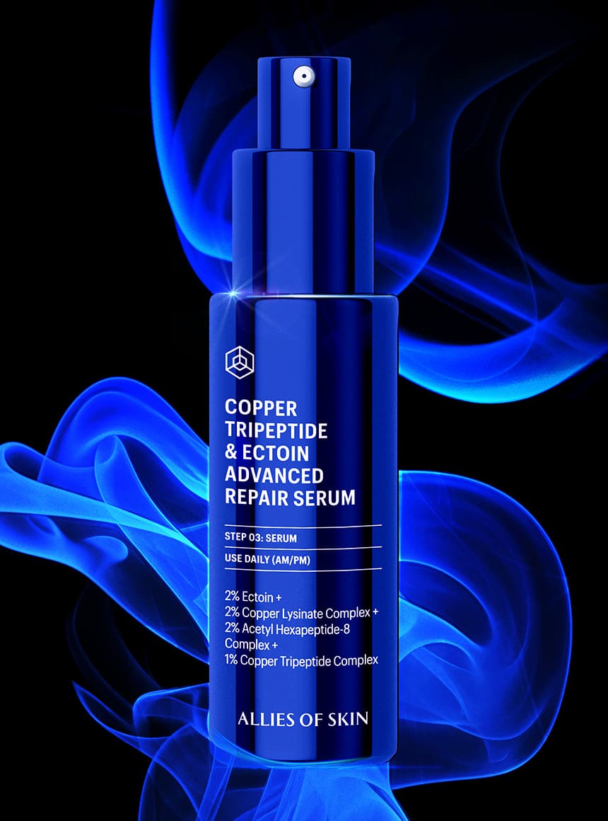 allies of skin copper tripeptide ectoin advanced repair serum
