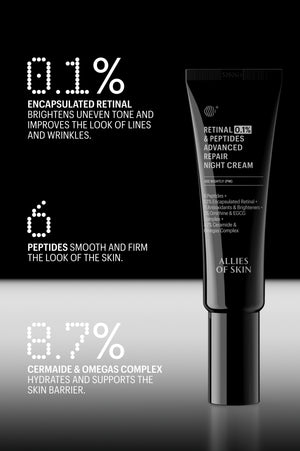 Retinal 0.1% & Peptides Advanced Repair Night Cream, 20ml